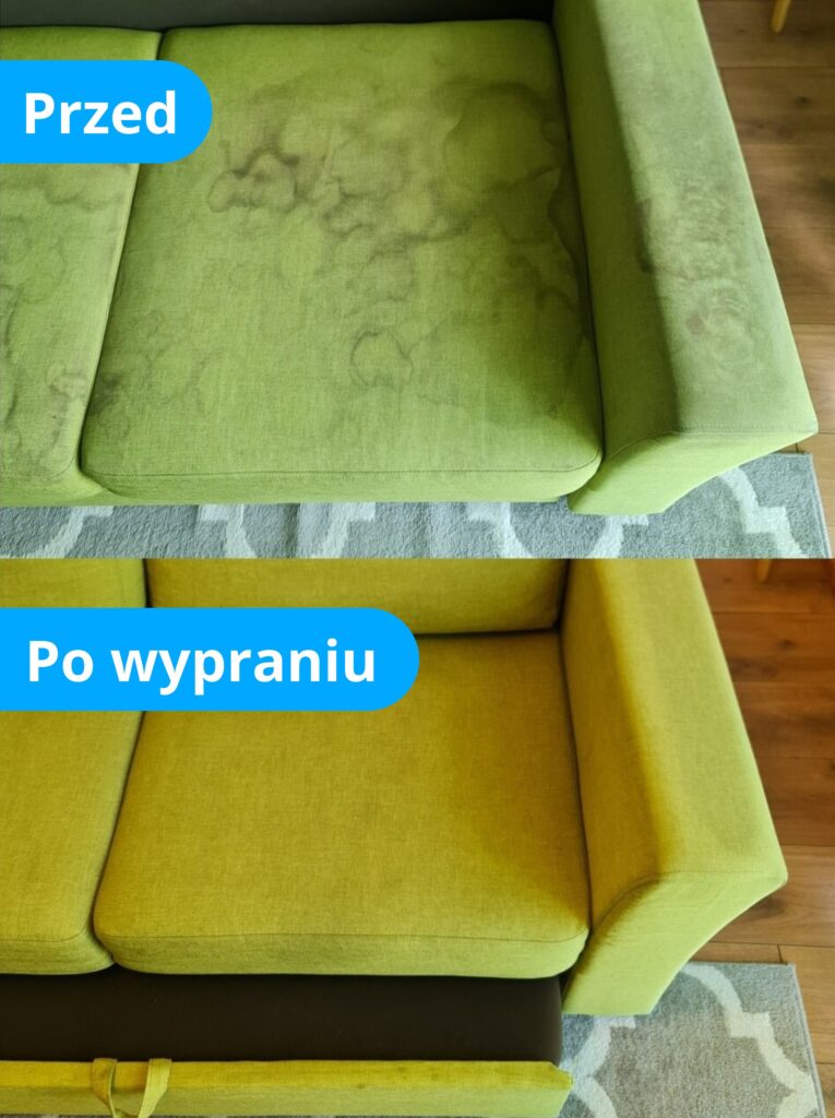 Efekty prania tapicerki